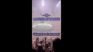 Video thumbnail of "-M- & Louise Attaque "Encore et encore" (Accor Arena 10.O9.23)"