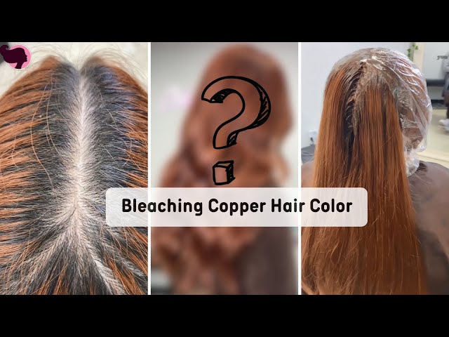 Bleach vs Color Remover on previously dark coloured hair. #bleachingh, Copper Hair Color