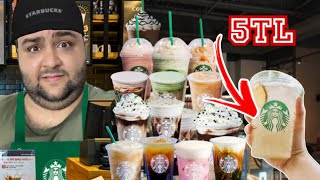 100TL vs 5TL STARBUCKS'TAKİ BÜTÜN İÇECEKLERİ EVDE YAPIYORUZ!