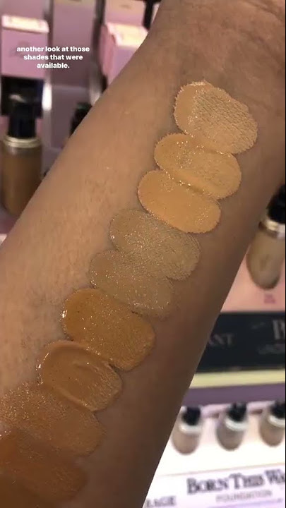 Too Faced Cosmetics Born This Way Foundation Swatches Part 1 - Youtube