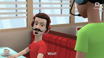 Plotagon - The Hunk misbehaves on his first day of school/Grounded