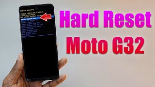 Hard Reset Moto G32 | Factory Reset Remove Pattern/Lock/Password (How to Guide)