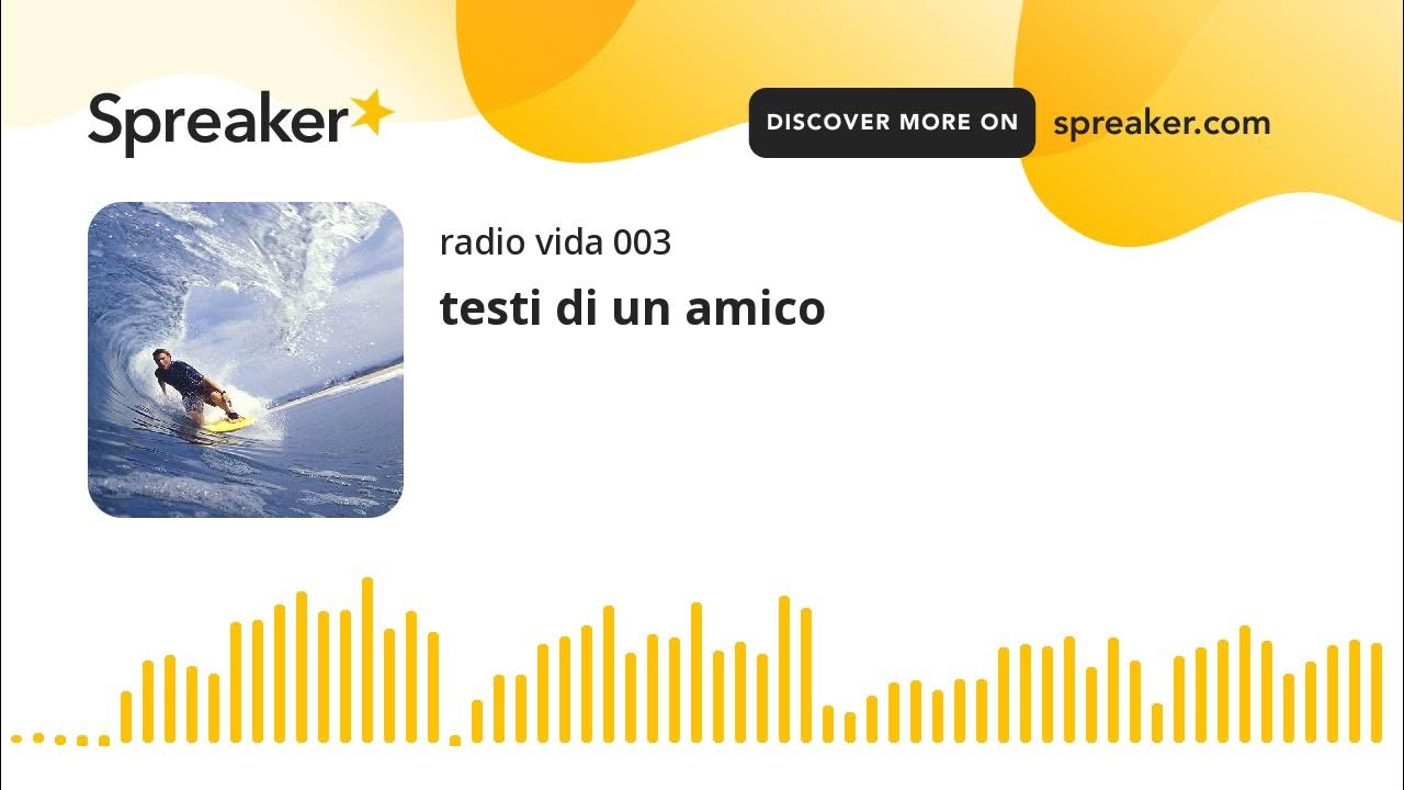 Testo Di Un Amico è Così