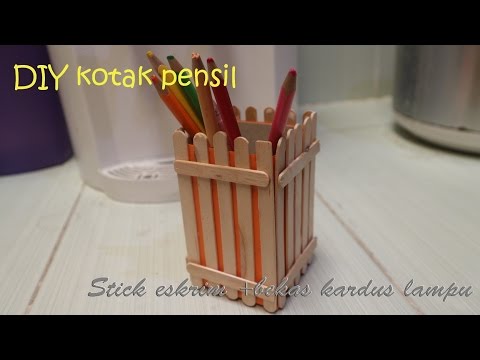 DIY Miniatur Rumah Sederhana Dari Stick Es Krim. 