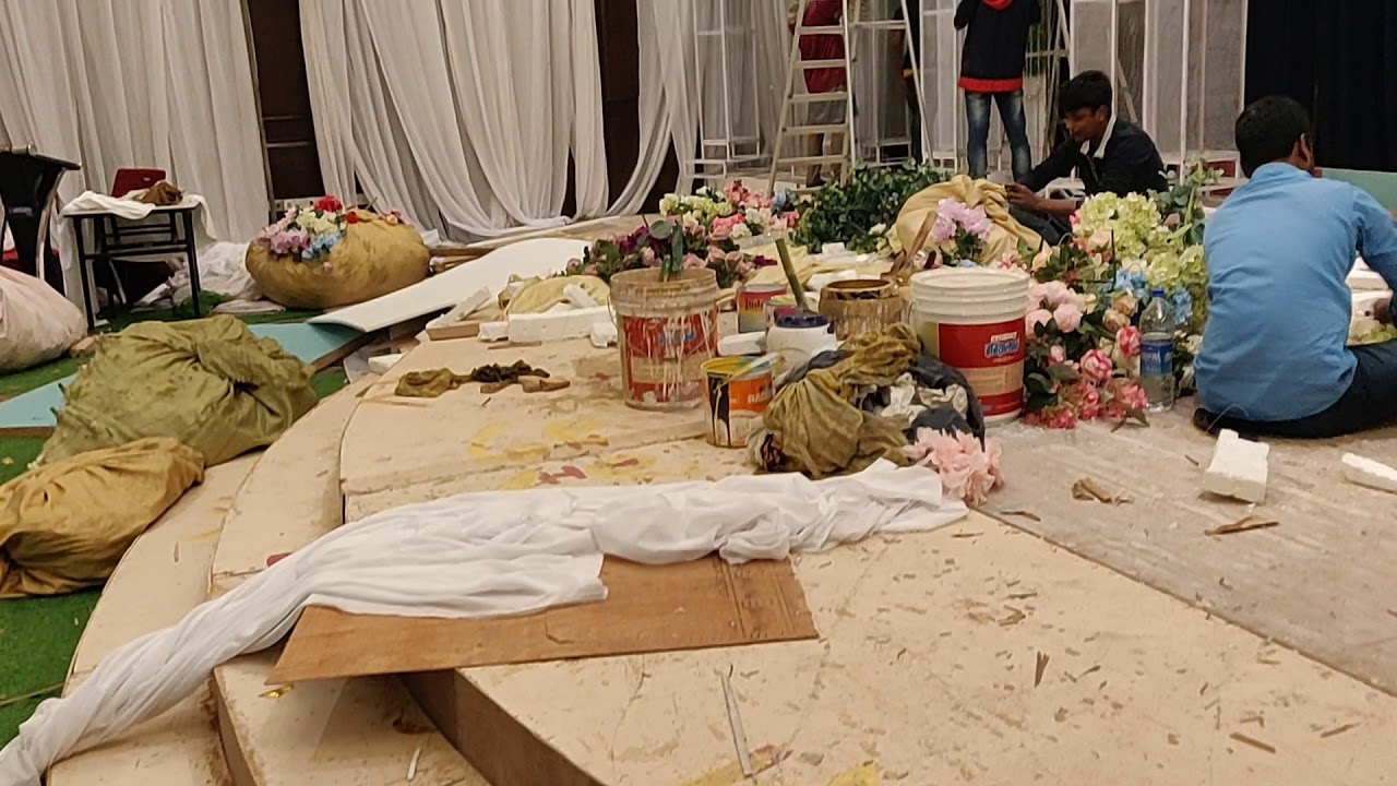 Glass stage and truss installation..logistic support by ~SINGLEsource~