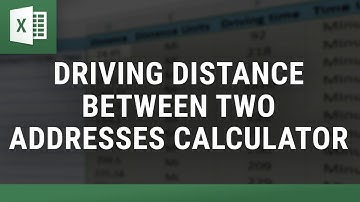 Driving Distance Between Two Addresses Calculator