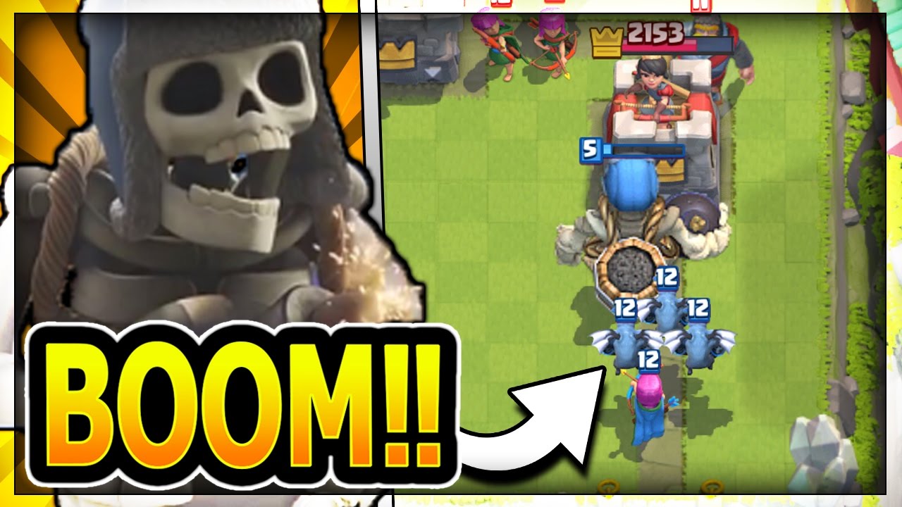 New Giant Skeleton Deck 4k Legendary Arena 10 Giant Skeleton Miner Deck In Clash Royale Youtube