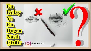 10 Daki̇kada Konu Anlatimli Basi̇t Ve Doğru Dudak Çi̇zi̇mi̇