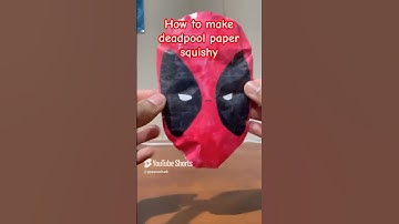 Deadpool Paper Squishy Tutorial ❤️ #deadpool #diy #paperdiy #squishy #squish #tutorial #howto #asmr