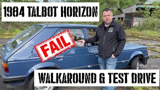 1984 Talbot Horizon LS Auto  Walkaround & Test Drive Fail  UK Barn Finds Style