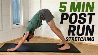 5 MIN Quick Post-Run Stretching Routine for Busy Runners