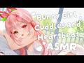 【LIVE ASMR CHATING】Bunny Girl Cuddles ♡ Heartbeat, Tummy Noises, Close Whispers ♡