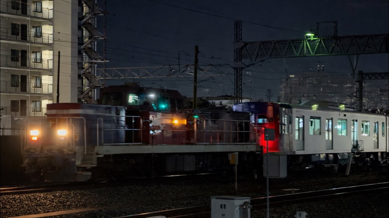 【東武東上線新型車両甲種輸送】東武90000系栗橋駅入替