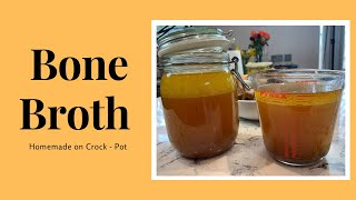 Beef Bone Broth Recipe on Crockpot/Slow Cooker