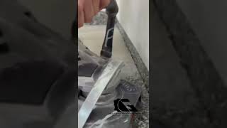 Old Epoxy Failure Removal | Proper Surface Prep Matters #qualityflooring #construction #epoxyfloor
