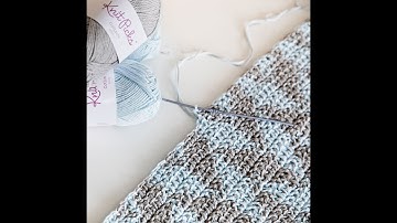 Herringbone Half Double Crochet With Two Colors
