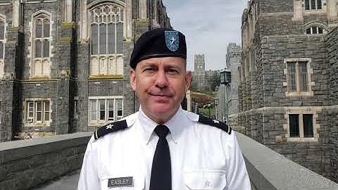 Brigadier General Matt Easley from Army Futures Command at West Point for Projects Day