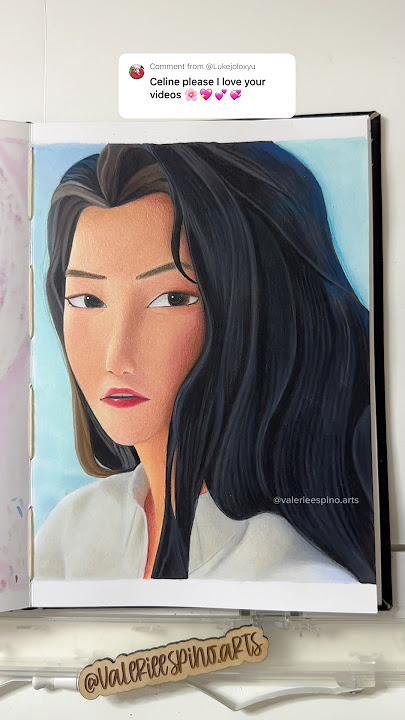 ASMR Drawing Celine from Kpop Demon Hunters #sketchbook #kpopdemonhunters