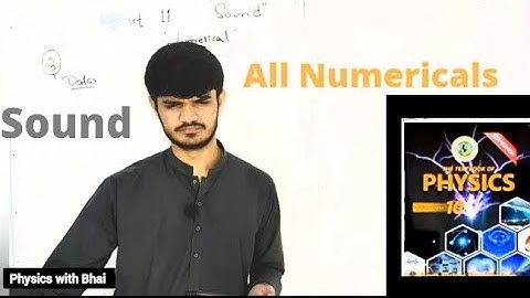 All numerical chap sound 10 class physics|unit 11 all numerical solutions|new|Sindh board|Matric