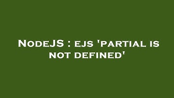 NodeJS : ejs 
