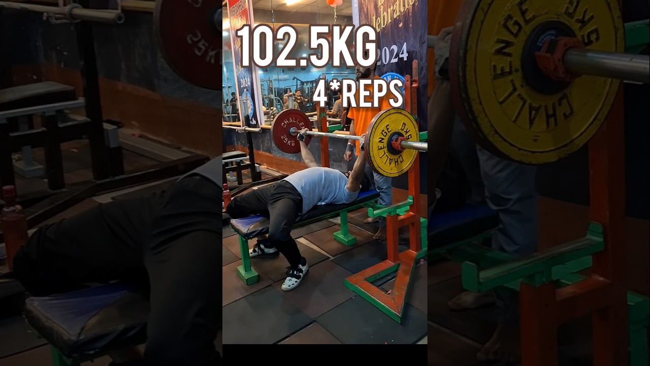 Bench press 102.5kg 