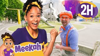 Blippi & Meekah Climb the Space Needle! | 2 HR OF MEEKAH! | Educational Videos for Kids