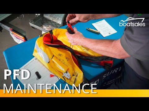 How to self-service an inflatable life jacket | boatsales