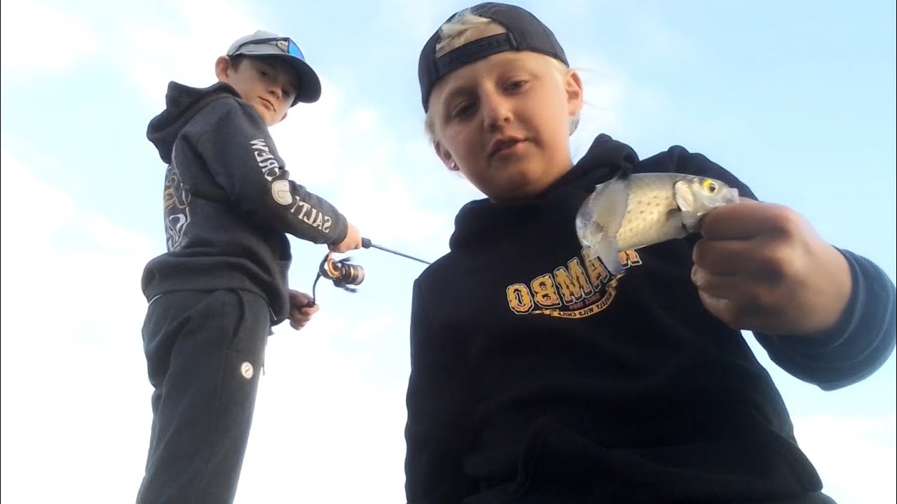 Charlie and I are fishing off the jetty for sharks and eagle rays in coffins