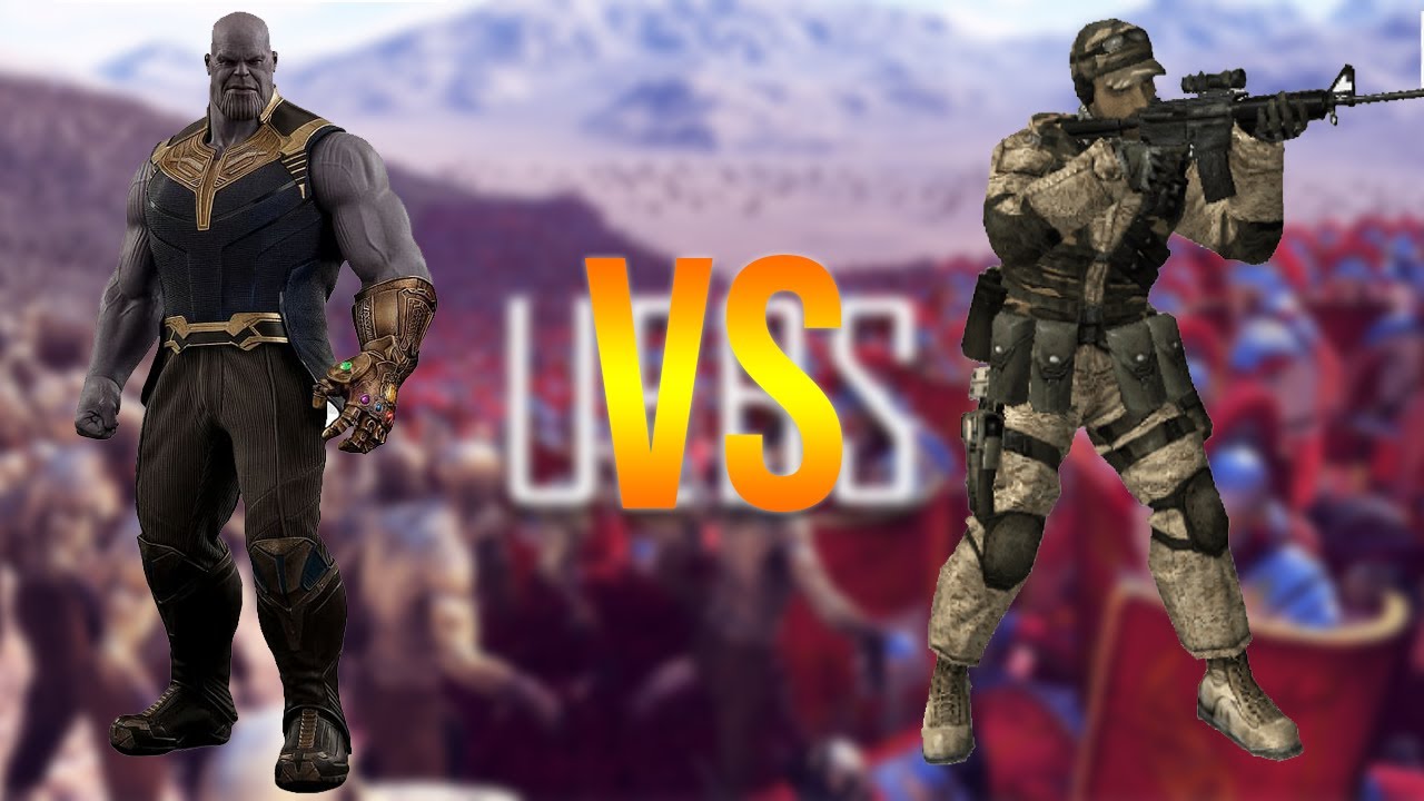 UEBS THANOS vs 2500 Modern Soldier Ultimate Epic Battle Simulator YouTube