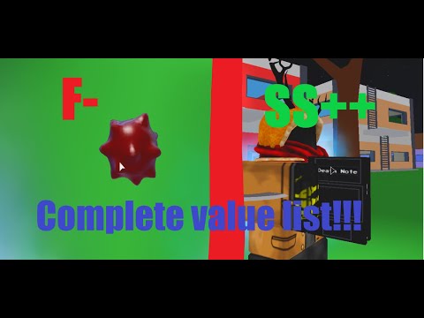 A Universal Time Complete Item Teir List And Trading Guide Youtube - roblox abdm trading tier list