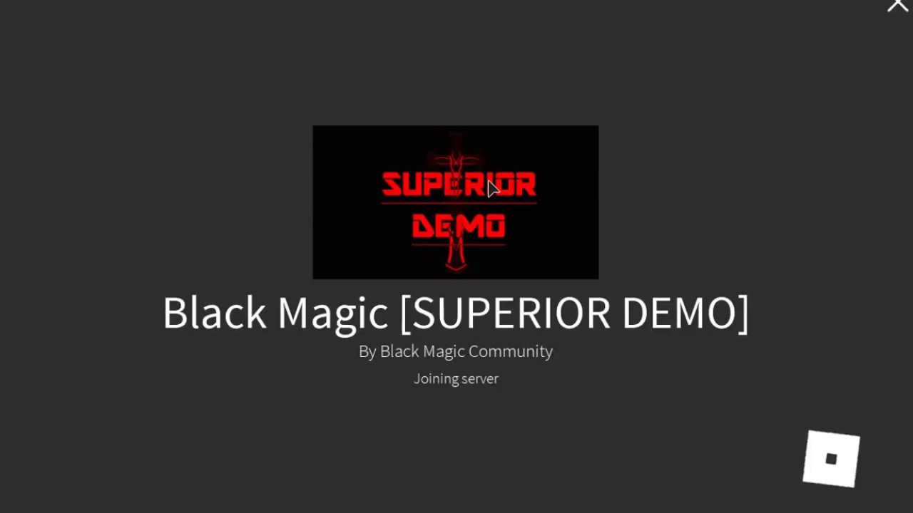 Black Magic Superior Demonstration Youtube - roblox black magic superior update