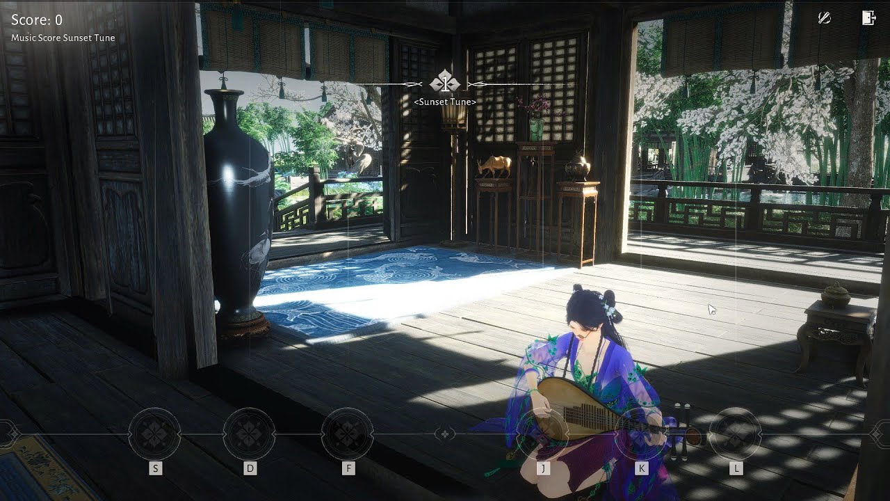 Sunset Tune (музыкальная мини-игра) - Where Winds Meet