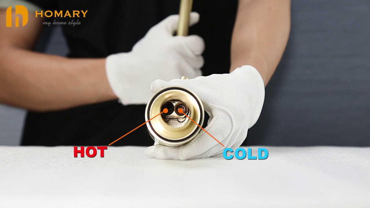 Installing Wroz Modern Single Hole 1-Handle Bathroom Sink Faucet in Brushed Gold Solid Brass