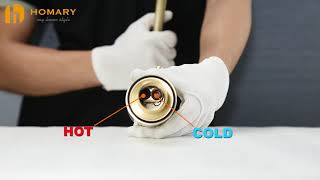 Installing Wroz Modern Single Hole 1-Handle Bathroom Sink Faucet in Brushed Gold Solid Brass