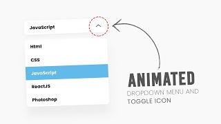 Custom Dropdown Menu Using HTML CSS & Javascript
