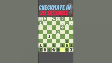 Checkmate In 20 seconds | shortest chess match