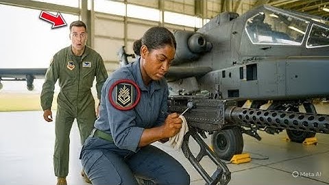 She Was Just Cleaning the Apache’s Machine Gun — Until the Pilot Saw the Patch...and Froze