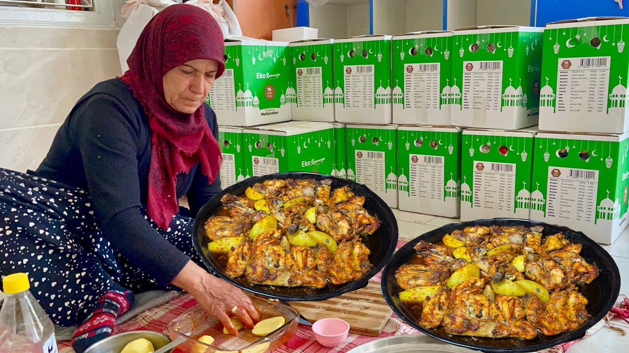 ANNEM’İN SOBALI KÖY EVİ ~ TEPSİ TEPSİ FIRINDA BÜYÜK TAVUK LEZZETLİ İFTAR YEMEĞİ ANNEM’İN SOBALI KÖY EVİ ~ TEPSİ TEPSİ FIRINDA BÜYÜK TAVUK LEZZETLİ İFTAR YEMEĞİ