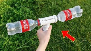 Every house needs this and no one does it! Insert empty plastic bottles into PVC pipes.