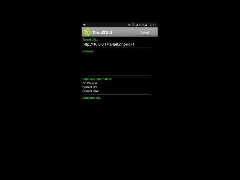 Exploring Failures SQL Injection Automated Form - Android