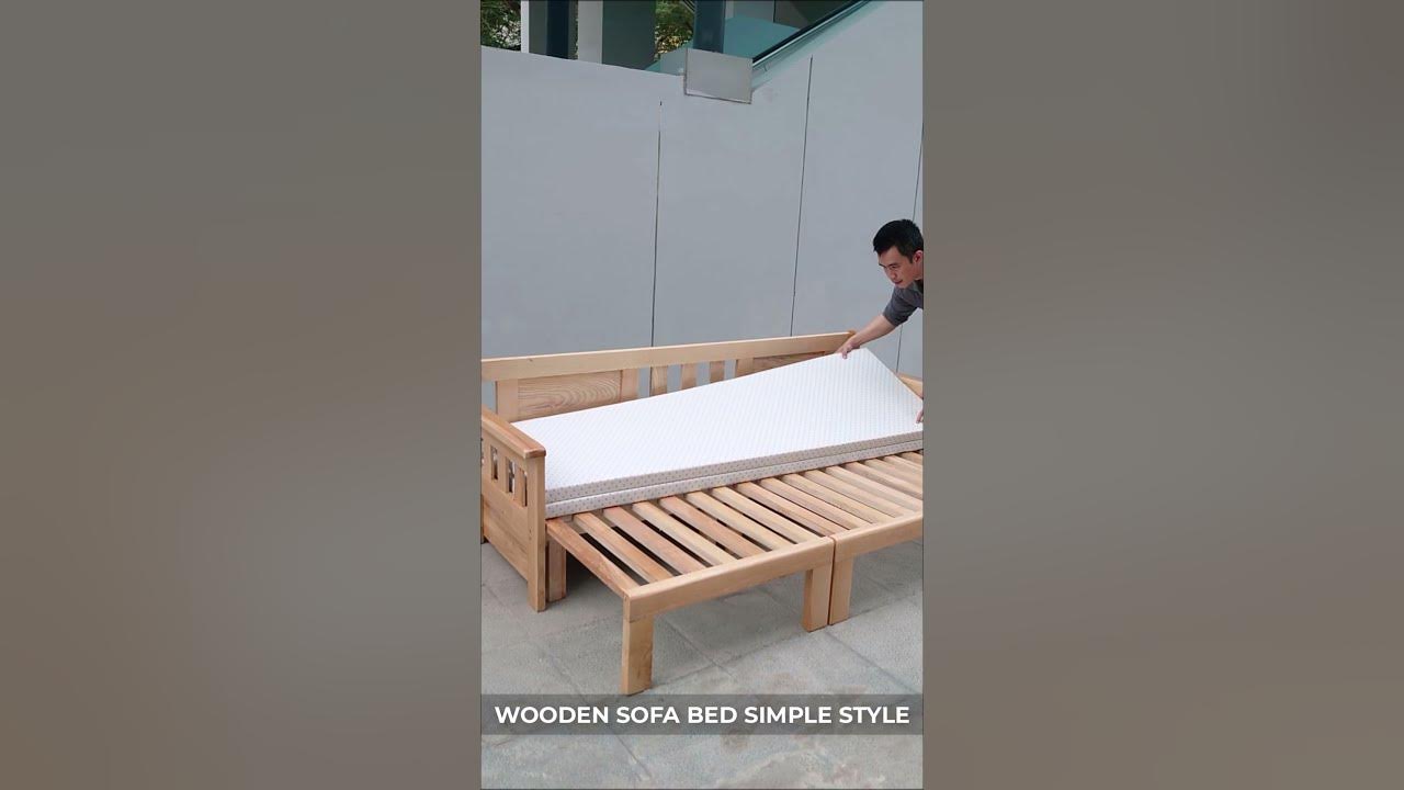 Wooden Sofa Bed For Simple Style Do