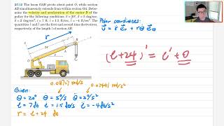 Example 2/112 Polar Coordinates Basic Calculations