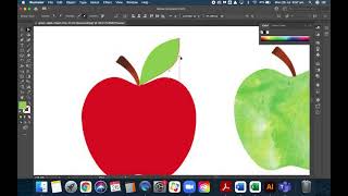 How to use the Pen Tool to make a fruit shape in Adobe Illustrator.