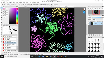Drawing in FireAlpaca with the Symmetry Rotate