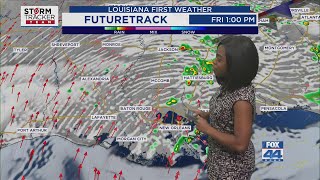 Friday morning forecast for Baton Rouge 7-11-25: Pop Up Showers & T-storms