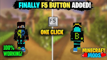 F5 Button For MINECRAFT PE 1.20😀 "Finally Released" Download