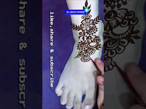 arabic feet mehndi design #youtubeshorts #henna #mehandi 2023