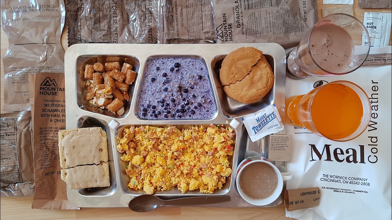 USA MRE Cold Weather Field Ration Menu 10: Scrambled Eggs With