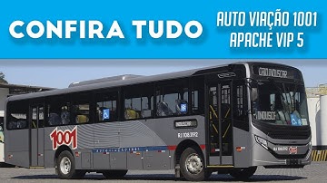 Confira o novo Caio Apache Vip 5 da Auto Viação 1001 - Lançamento veja todos os detalhes do ônibus