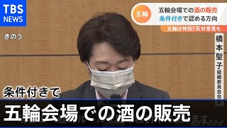 五輪会場での酒の販売 条件付きで認める方向